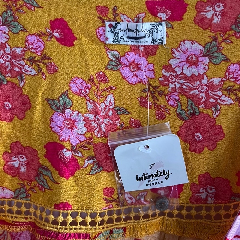 Free People Penny Printed Maxi Bodysuit Size Large NWT - Picture 9 of 17